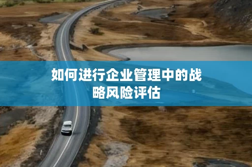 如何进行企业管理中的战略风险评估