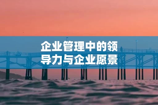 企业管理中的领导力与企业愿景