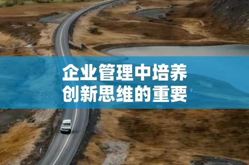 企业管理中培养创新思维的重要性