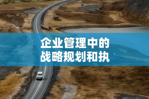 企业管理中的战略规划和执行力