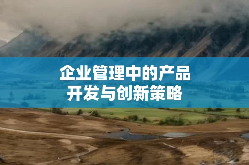 企业管理中的产品开发与创新策略