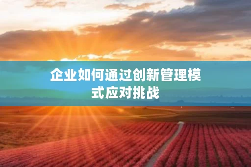 企业如何通过创新管理模式应对挑战
