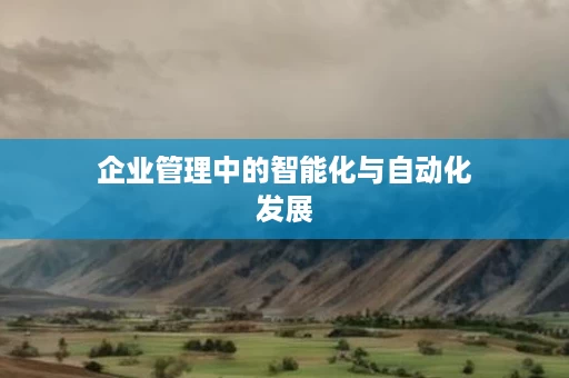 企业管理中的智能化与自动化发展