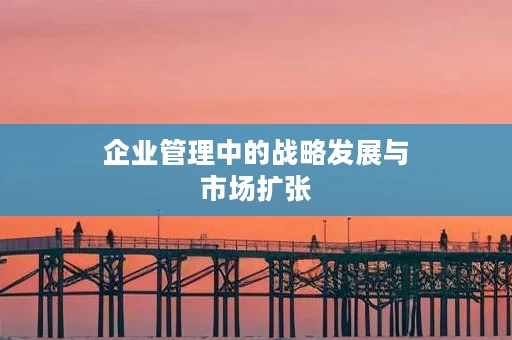 企业管理中的战略发展与市场扩张
