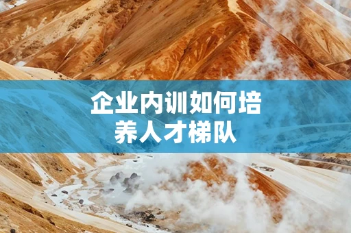 企业内训如何培养人才梯队