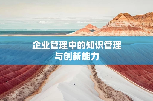 企业管理中的知识管理与创新能力