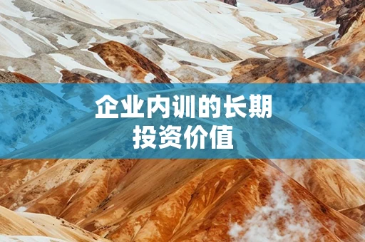 企业内训的长期投资价值