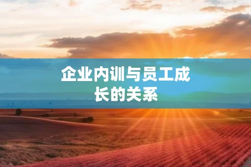 企业内训与员工成长的关系