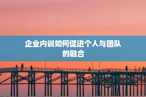 企业内训如何促进个人与团队的融合