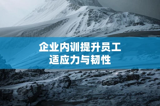 企业内训提升员工适应力与韧性