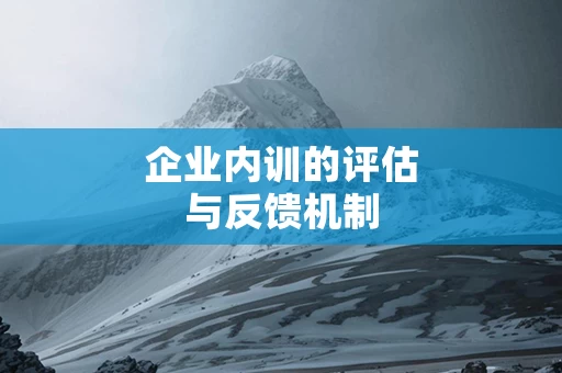 企业内训的评估与反馈机制