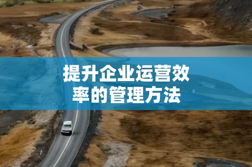 提升企业运营效率的管理方法