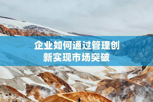 企业如何通过管理创新实现市场突破