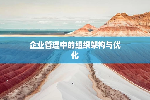 企业管理中的组织架构与优化