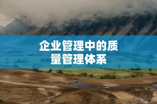 企业管理中的质量管理体系
