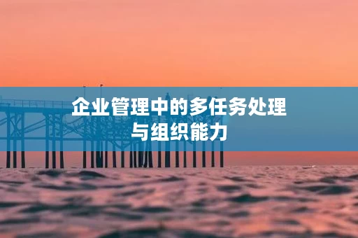 企业管理中的多任务处理与组织能力