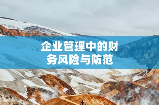 企业管理中的财务风险与防范