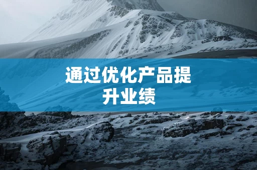 通过优化产品提升业绩