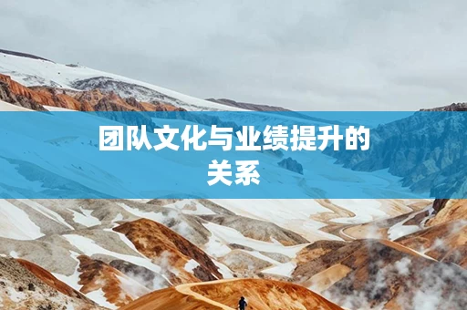 团队文化与业绩提升的关系
