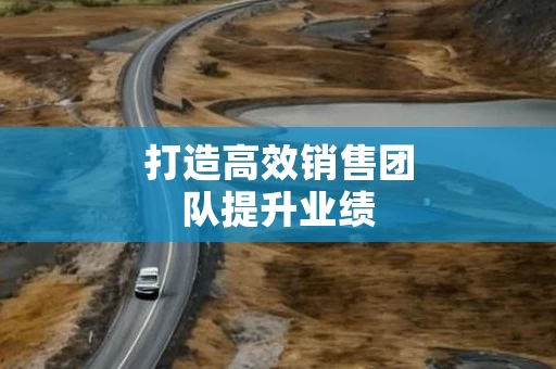 打造高效销售团队提升业绩