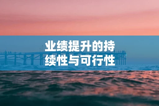 业绩提升的持续性与可行性