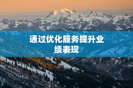 通过优化服务提升业绩表现