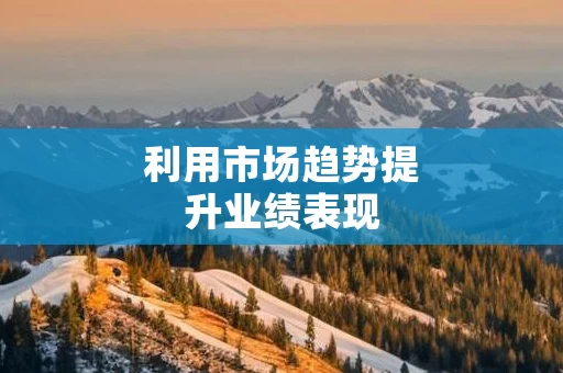 利用市场趋势提升业绩表现