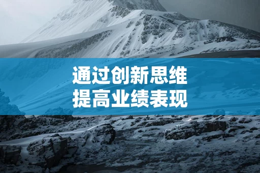 通过创新思维提高业绩表现